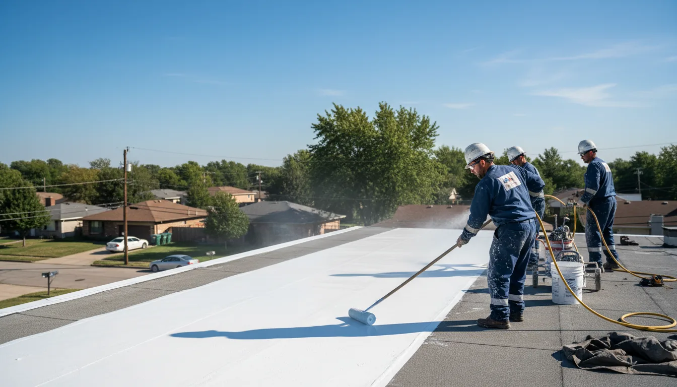 Commercial roof coating in Belmont, VT near me